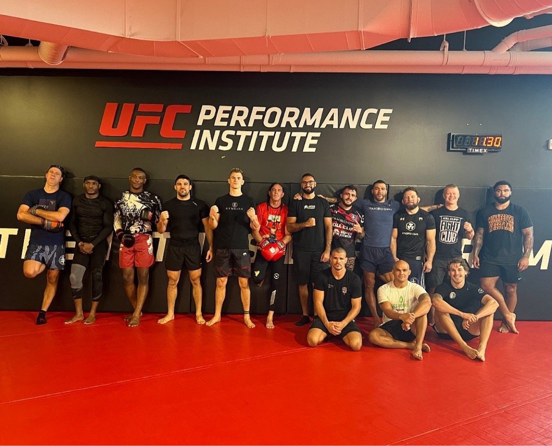 Gerry coaching at the UFC Performance Institute